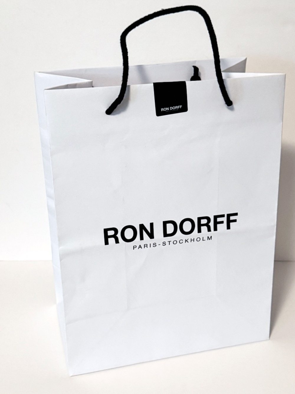 Ron Dorff Paris Shopping Gift Bag 13” x 10” x 6” Empty Designer Packaging